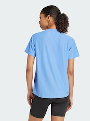adidas Blue Own The Run T-Shirt - Image 2 of 4