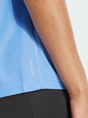 adidas Blue Own The Run T-Shirt - Image 4 of 4