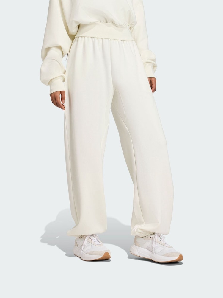 adidas Cream Soft Lux Loose Joggers - Image 1 of 1 adidas Cream Soft Lux Loose Joggers - Image 1 of 1