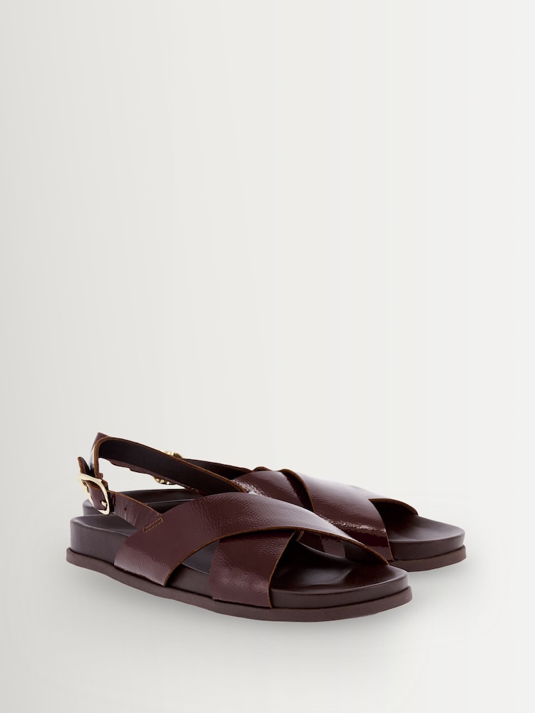 Ancient Greek Sandals Chocolate Ikesia Open Naplack - Image 2 of 4