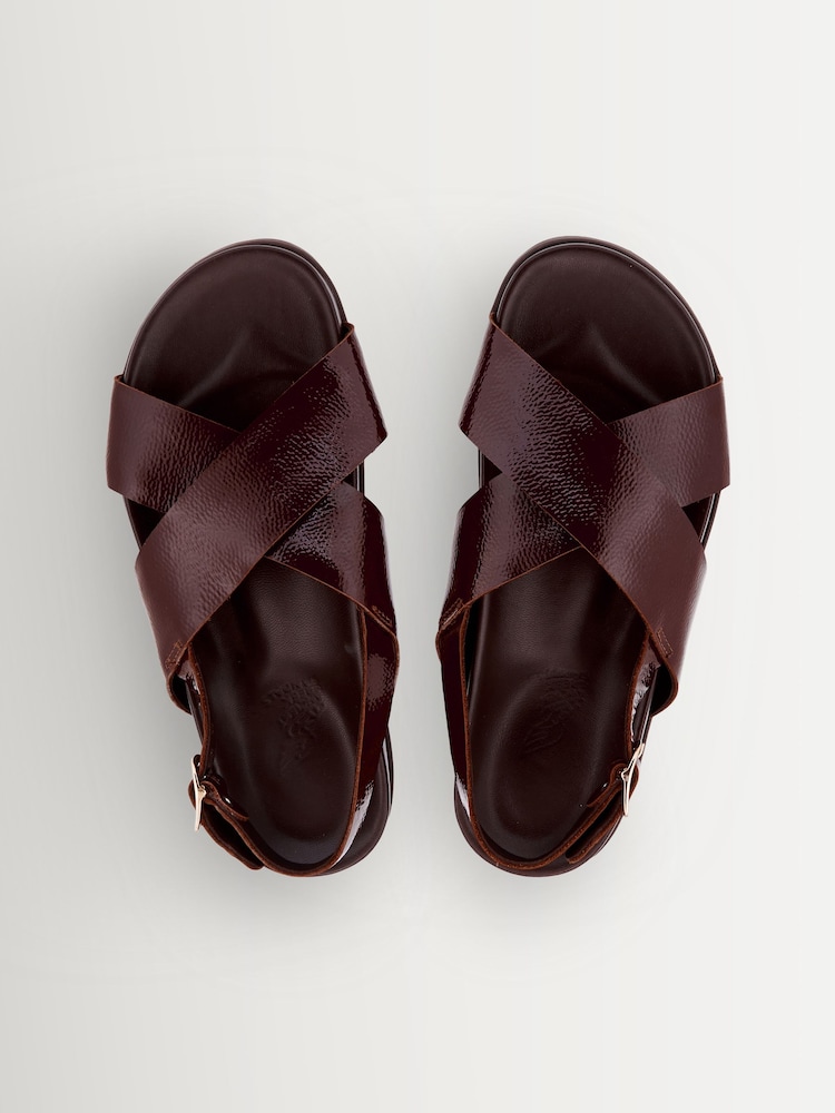 Ancient Greek Sandals Chocolate Ikesia Open Naplack - Image 4 of 4