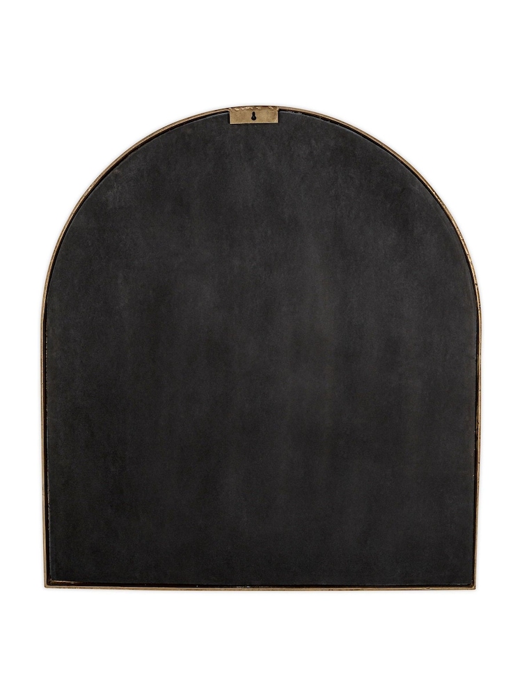 Nkuku Antique Brass Murwara Antique Glass Arched Mirror - Image 5 of 5 Nkuku Antique Brass Murwara Antique Glass Arched Mirror - Image 5 of 5