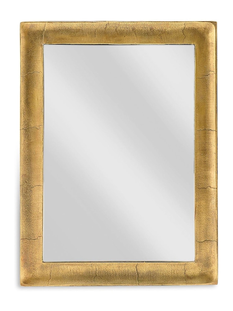 Nkuku Brass Yadur Rectangular Mirror - Image 2 of 2 Nkuku Brass Yadur Rectangular Mirror - Image 2 of 2