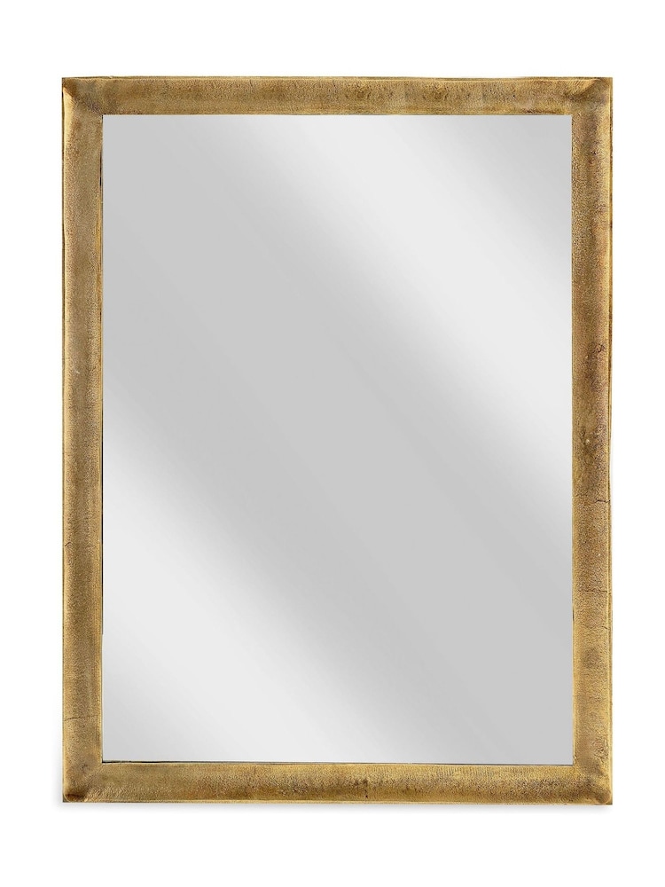 Nkuku Brass Yadur Rectangular Mirror - Image 1 of 1 Nkuku Brass Yadur Rectangular Mirror - Image 1 of 1