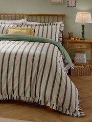 Wylder Moss Connie Stripe Ruffle Duvet Cover & Pillowcase Set - Image 3 of 3