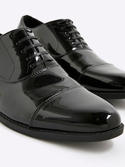 River Island Black Patent Derby Shoes - Image 4 of 5