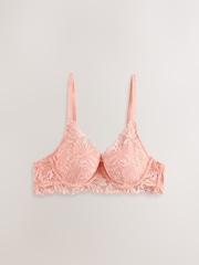 Apricot Padded Balcony Lace Ultimate Comfort Bra - Image 5 of 7