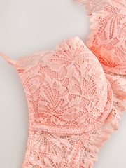 Apricot Padded Balcony Lace Ultimate Comfort Bra - Image 6 of 7