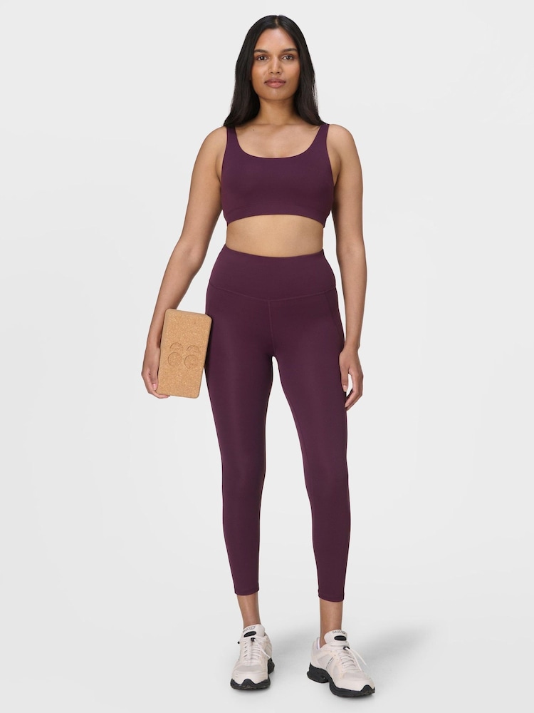 Sweaty Betty Purple Full Length All Day 7/8 Embossed Leggings - Image 1 of 8 Sweaty Betty Purple Full Length All Day 7/8 Embossed Leggings - Image 1 of 8