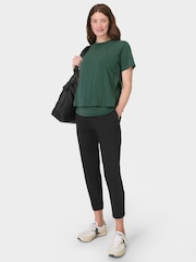 Sweaty Betty Black 27 inch inside seam Explorer Maternity 27" Trousers - Image 3 of 6