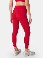 Sweaty Betty Light Red Power 7/8 Workout Leggings - Image 3 of 9