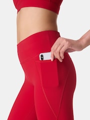Sweaty Betty Light Red Power 7/8 Workout Leggings - Image 8 of 9
