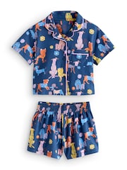 أزرق داكن كلب - Short Button Through Pyjamas (3-16yrs) - Image 1 of 4