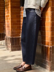 Baukjen Blue Nixi Cotton Stretch Denim Barrel Jeans - Image 1 of 5