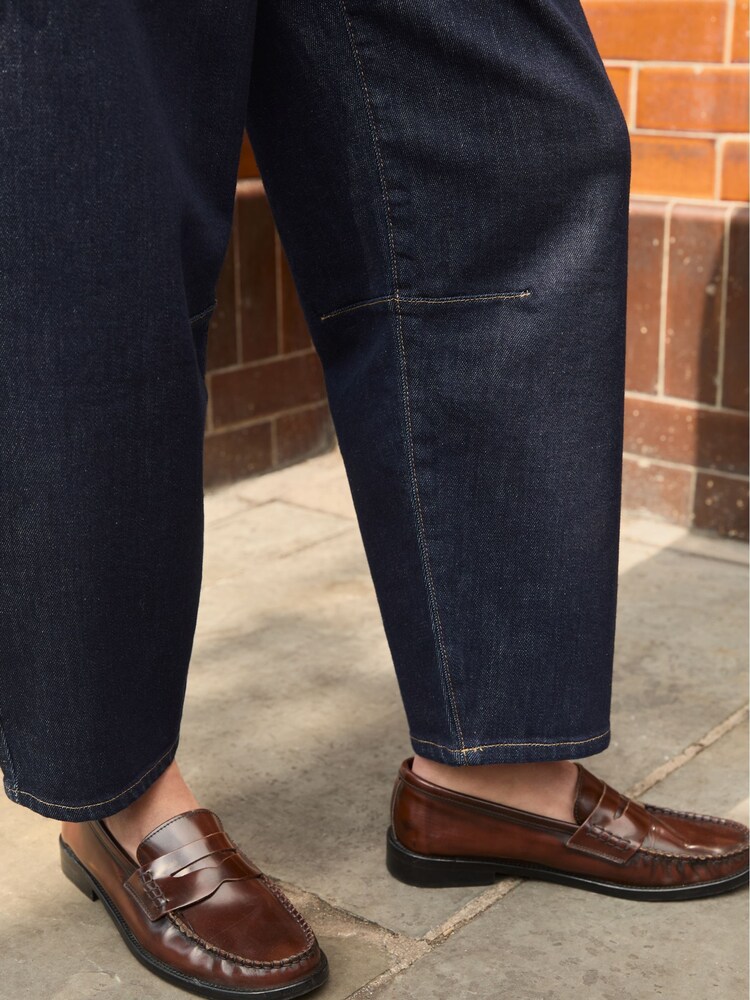 Baukjen Blue Nixi Cotton Stretch Denim Barrel Jeans - Image 2 of 5