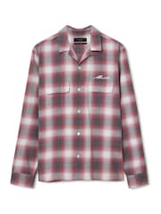 AllSaints Red Shams Long Sleeve Shirt - Image 9 of 9