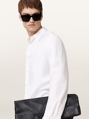 AllSaints White Heart Long Sleeve Shirt - Image 2 of 9