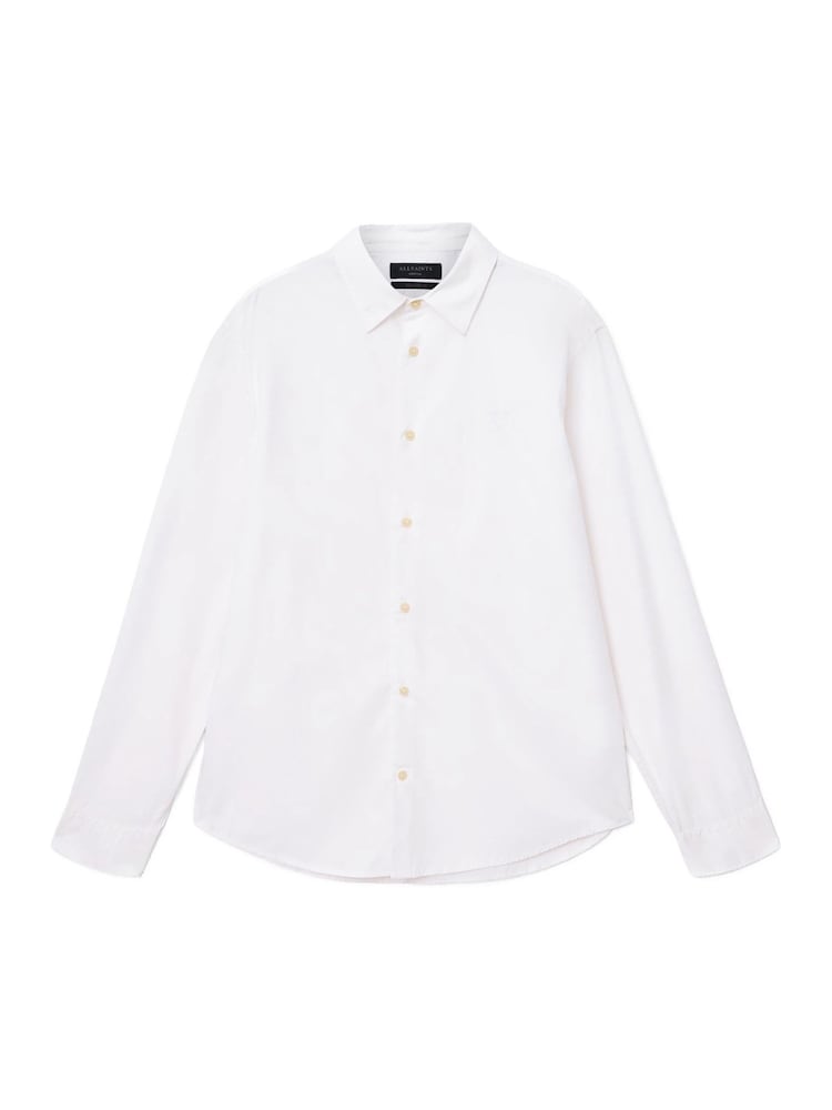 AllSaints White Heart Long Sleeve Shirt - Image 9 of 9