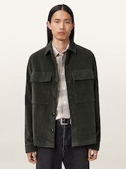 AllSaints Brown Hawker Long Sleeve Shirt - Image 1 of 8