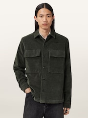 AllSaints Brown Hawker Long Sleeve Shirt - Image 3 of 8