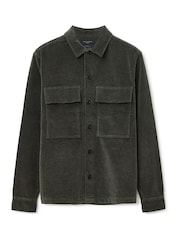 AllSaints Brown Hawker Long Sleeve Shirt - Image 8 of 8