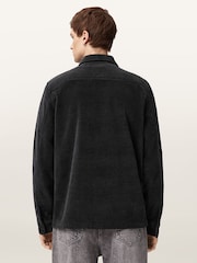 AllSaints Black Hawker Long Sleeve Shirt - Image 8 of 9