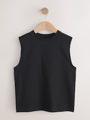 Black/White/Blue/Fluro Pink Tank Vest 4 Pack (3-16yrs) - Image 2 of 8