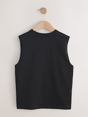 Black/White/Blue/Fluro Pink Tank Vest 4 Pack (3-16yrs) - Image 3 of 8