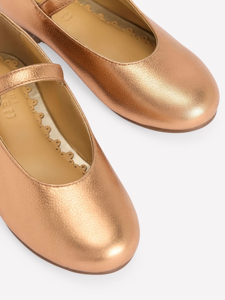Boden Metallic Mary Jane Shoes - Image 3 of 3 Boden Metallic Mary Jane Shoes - Image 3 of 3