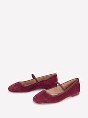 Boden Red Thea Mary Jane Ballet Flats - Image 3 of 5