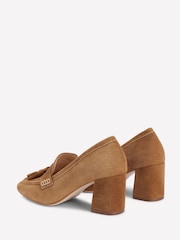 Boden Brown Sol Block Heeled Penny Loafers - Image 4 of 5