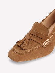Boden Brown Sol Block Heeled Penny Loafers - Image 5 of 5