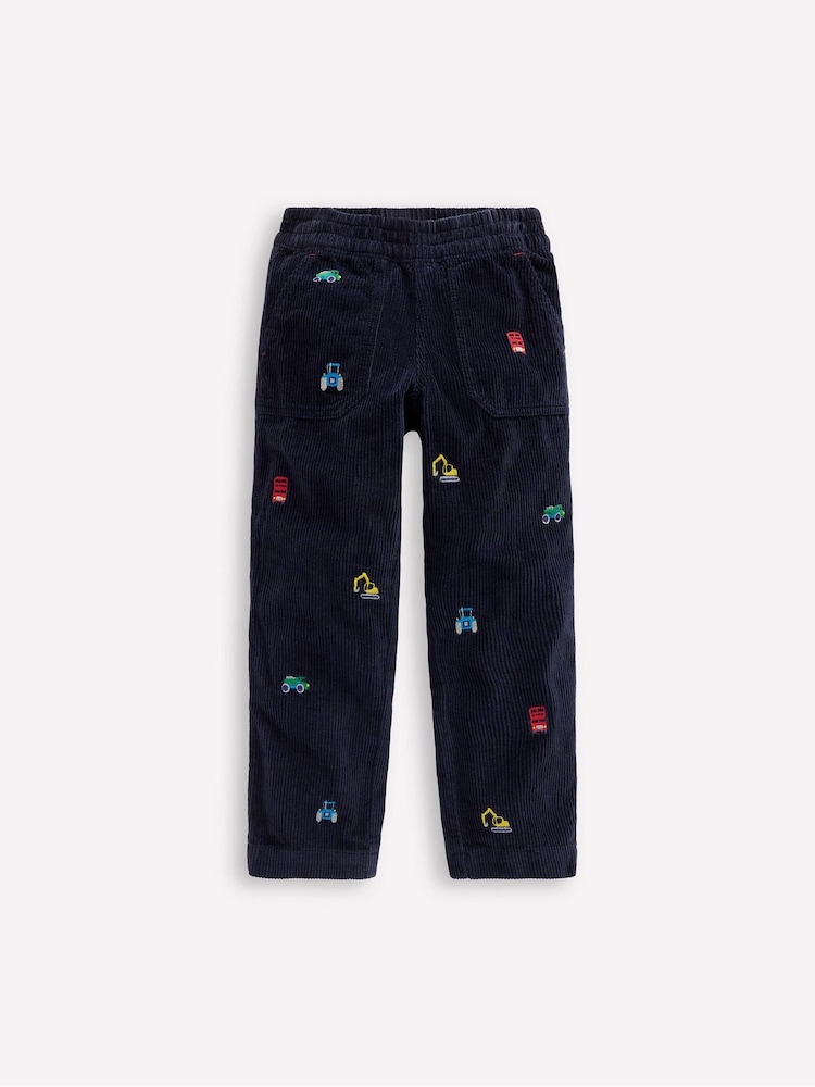 Boden Blue Pull-On Cord Trousers - Image 1 of 3