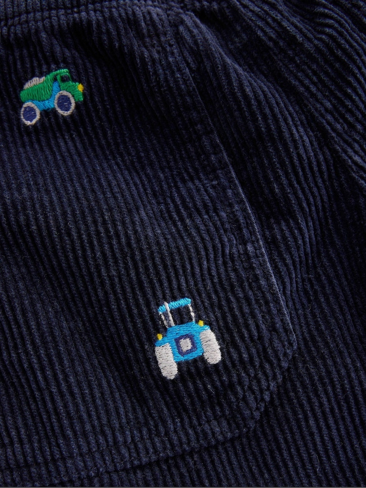 Boden Blue Pull-On Cord Trousers - Image 3 of 3