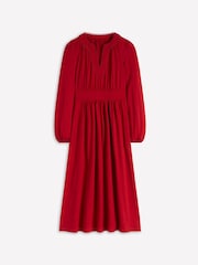 Boden Red Maddie Picot Trim Midi Dress - Image 5 of 5