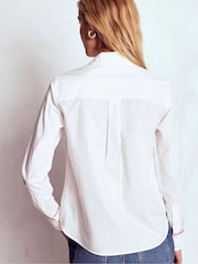 Boden White Sienna Interest Cotton Shirt - Image 2 of 5