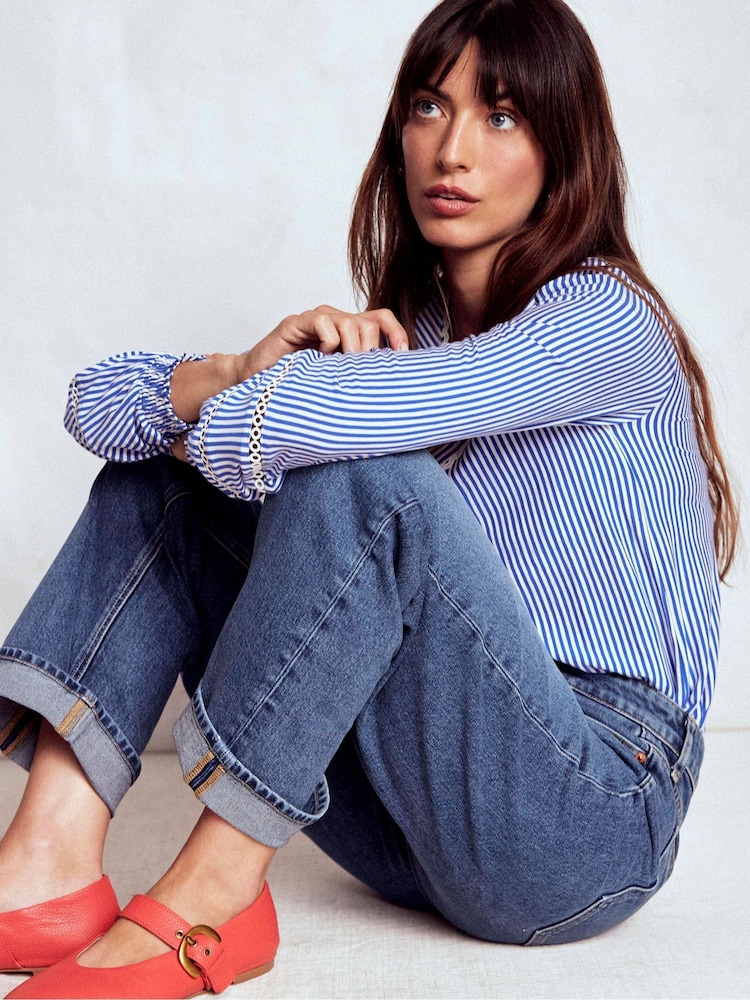 Boden Blue Mid Rise Comfort Stretch Jeans - Image 1 of 7
