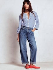 Boden Blue Mid Rise Comfort Stretch Jeans - Image 5 of 7