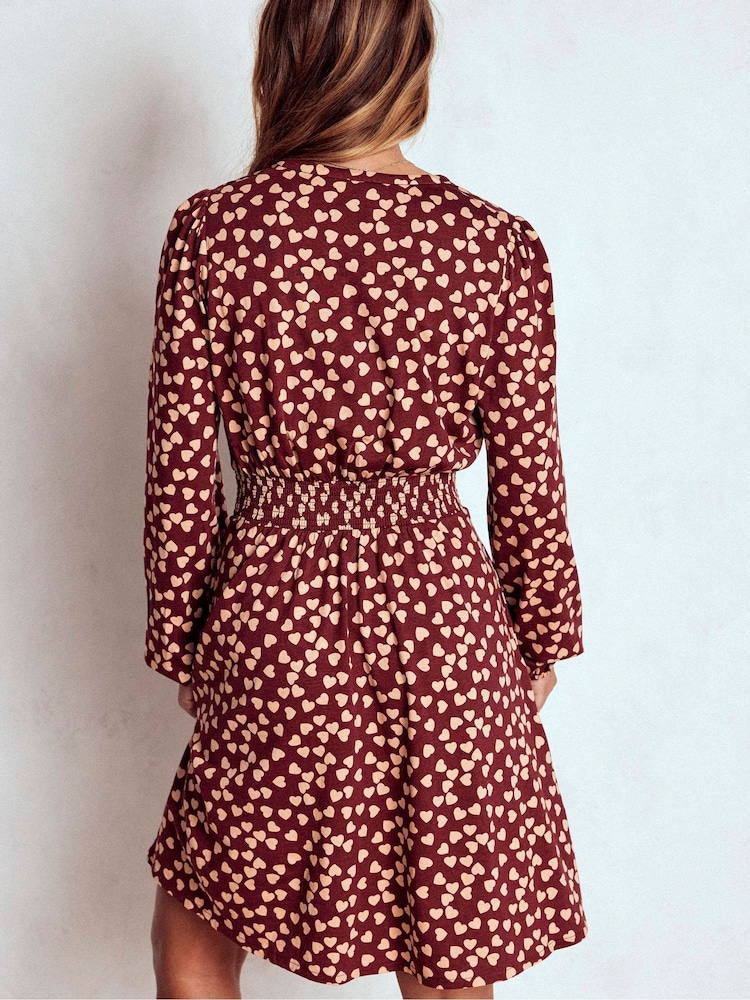 Buy Boden Brown Sarah Short Jersey Dress from Next USA
