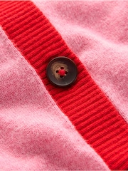 Boden Pink Meg Saddle Sleeve Cardigan - Image 6 of 6