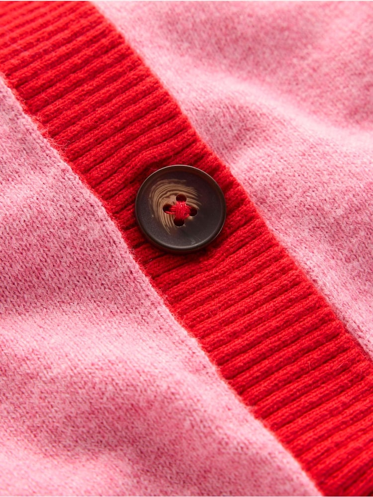 Boden Pink Meg Saddle Sleeve Cardigan - Image 6 of 6 Boden Pink Meg Saddle Sleeve Cardigan - Image 6 of 6