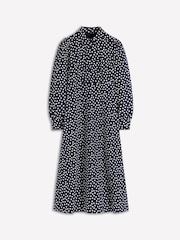 Boden Blue Pip Zip-Up Ponte Midi Dress - Image 6 of 6