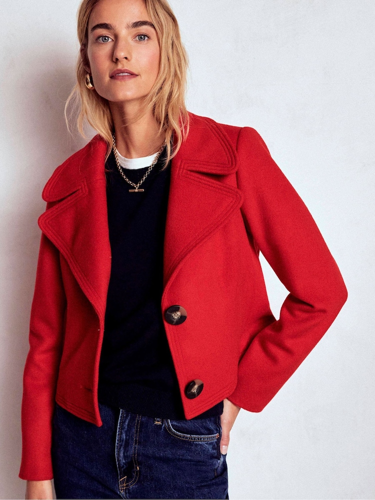 Boden Red Topstitch Jacket - Image 1 of 6