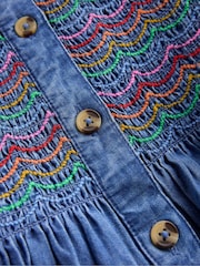 Boden Blue Suki Long Sleeve Smocked Dress - Image 3 of 3