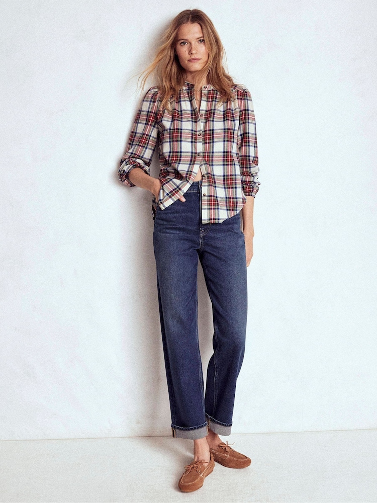 Boden Blue Mid Rise Comfort Stretch Jeans - Image 1 of 6 Boden Blue Mid Rise Comfort Stretch Jeans - Image 1 of 6