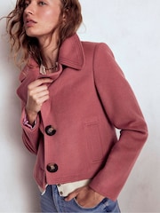 Boden Pink Topstitch Jacket - Image 5 of 6