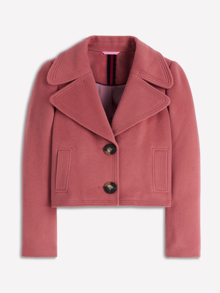 Boden Pink Topstitch Jacket - Image 6 of 6
