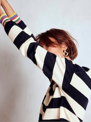Boden Blue Lara Relaxed Cotton Jumper - Image 2 of 5