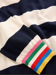 Boden Blue Lara Relaxed Cotton Jumper - Image 5 of 5