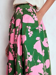 Boden Green Verity Cotton Midi Skirt - Image 2 of 5